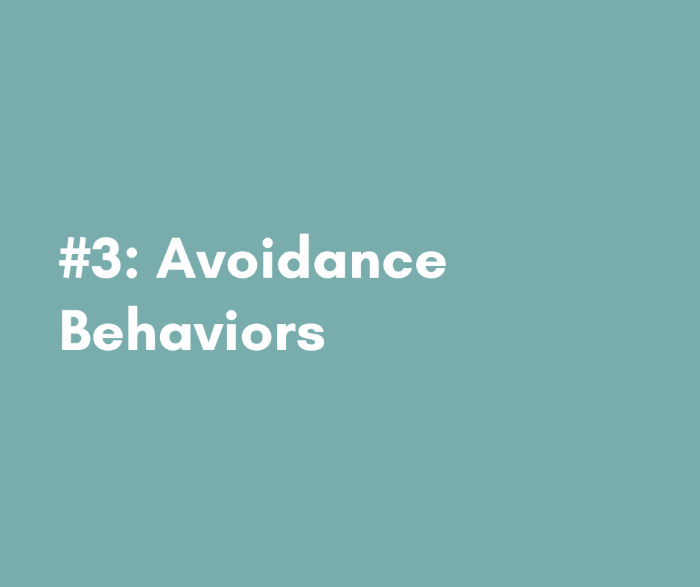 3 - Avoidance Behaviors