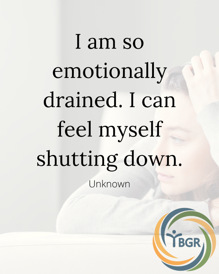 Quote 1 - I am so emotionally drained