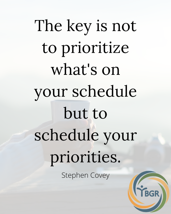 Quote 11 - The key is not to prioritize what's on your schedule