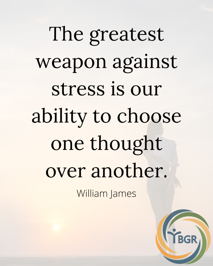 Quote 6 - The greatest weapon against stress