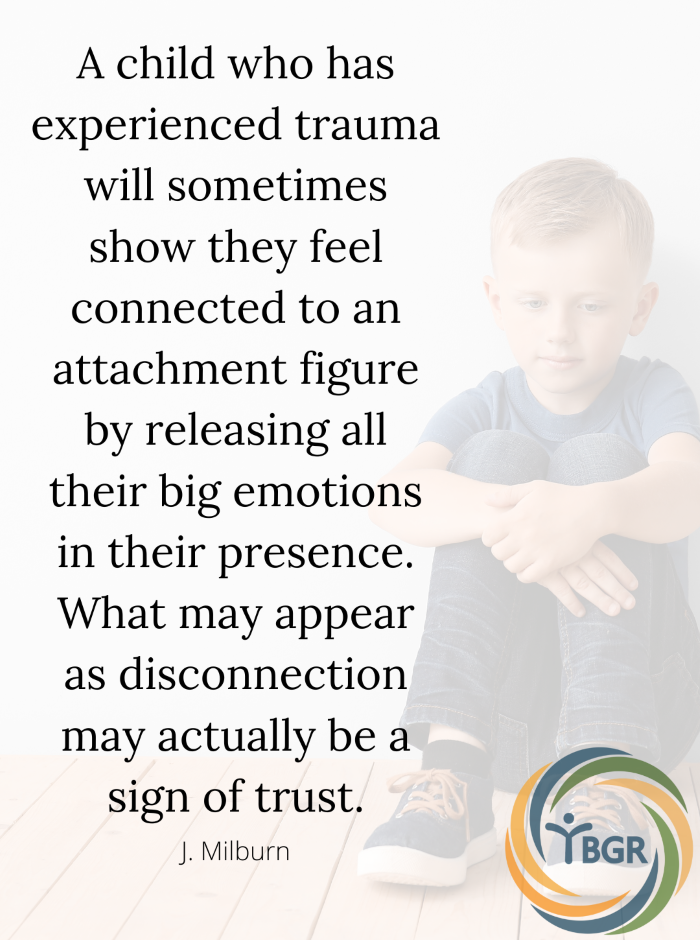 Quote 8 - A child who has experienced trauma will sometimes show