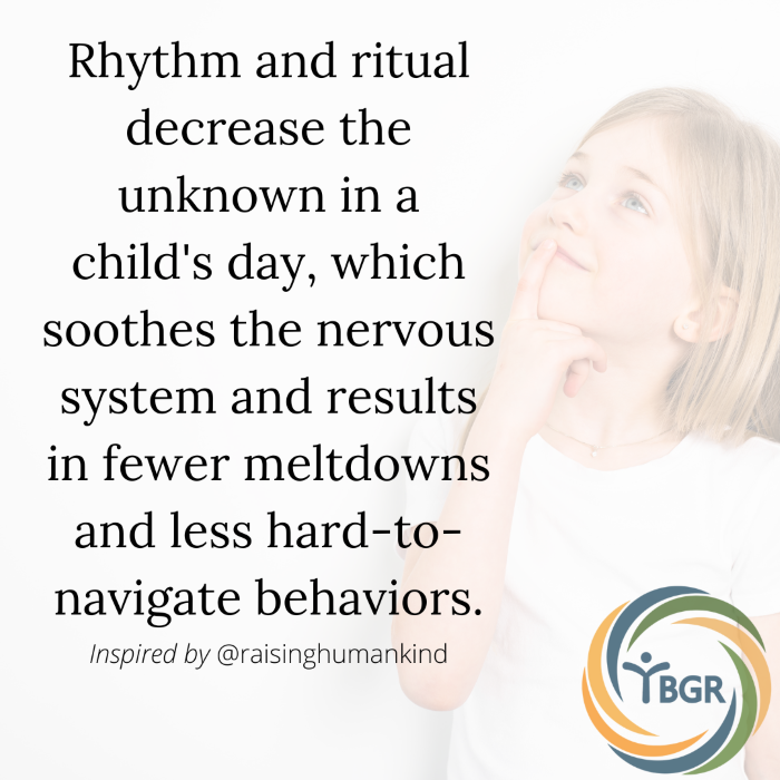 Quote 11- Rhythm and ritual decrease the unknown