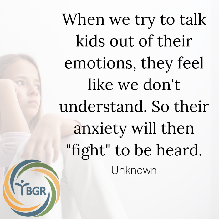 Quote 8 - When we try to talk kids out of their feelings