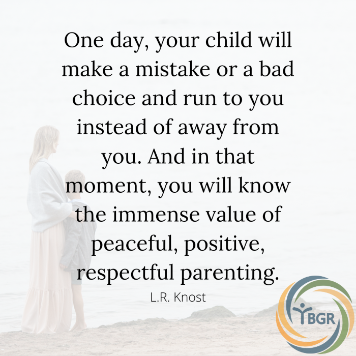 Quote 14 - One day, your child will make a mistake or a bad choice