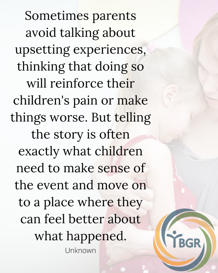Quote 12 - Sometimes parents avoid talking about upsetting experiences