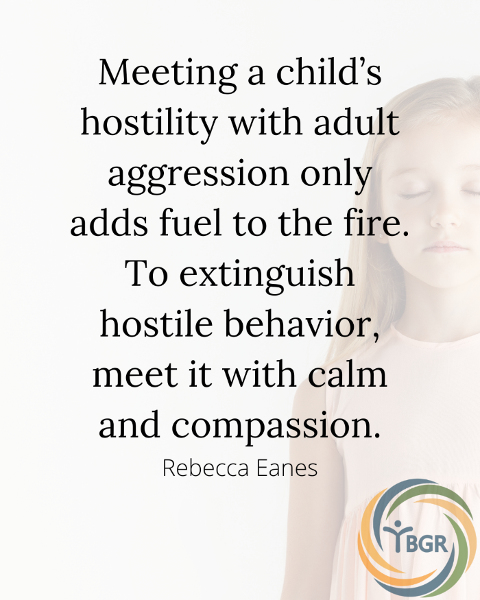 Quote 9 - Meeting a child’s hostility with adult aggression
