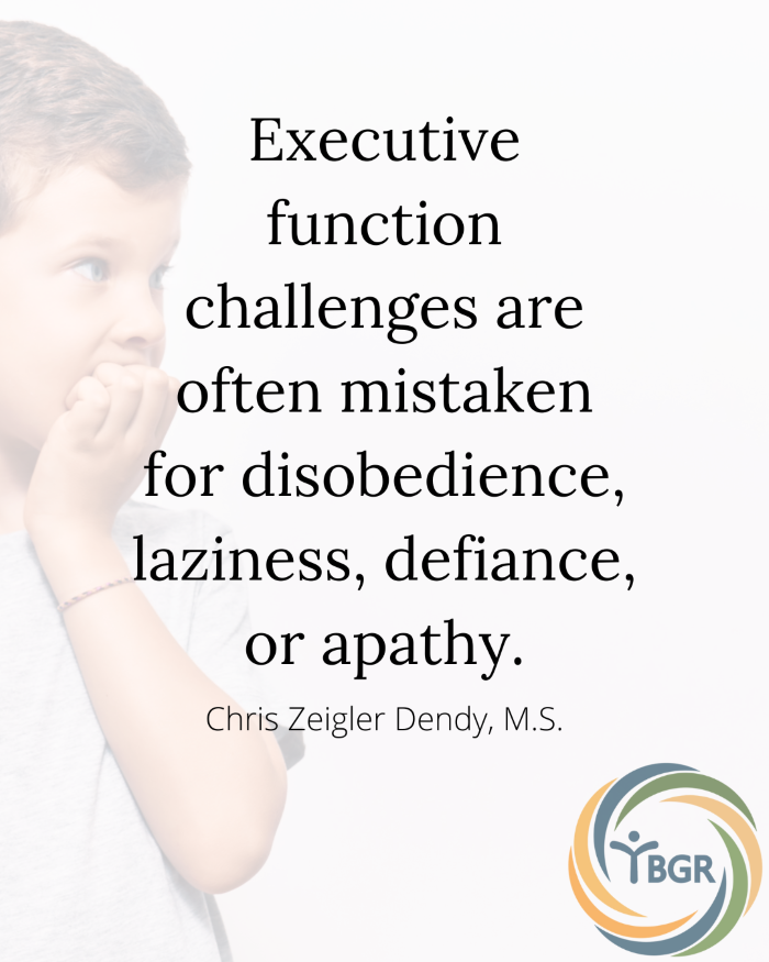 Quote 10 - Executive function challenges are often mistaken for disobedience