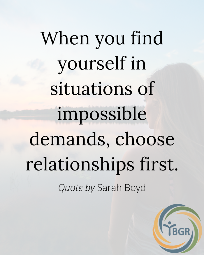 Quote 11 - Relationships first