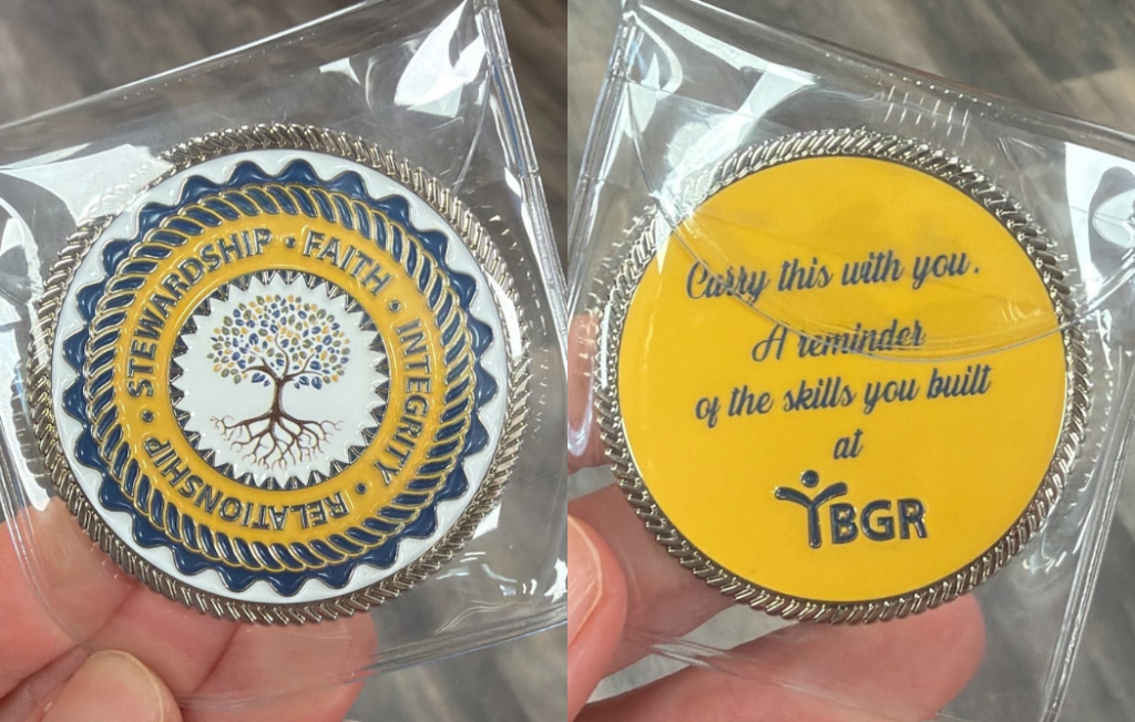 New YBGR Challenge Coins Recognize Kids Graduating From Therapeutic Group Home Care